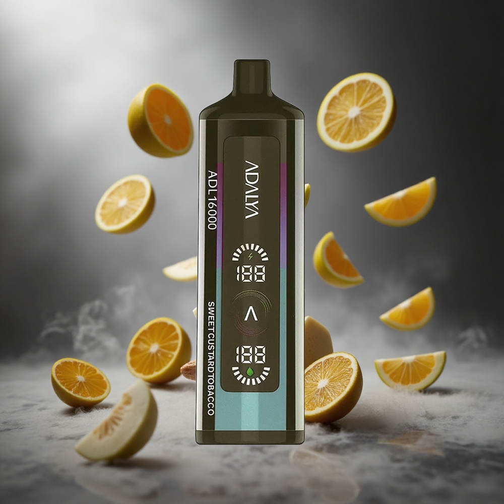 Słodki Krem Tytoniowy Adalya ADL 16000 PRO 16 000 zaciągnięć Poland wholesale Cyfrowy ekran