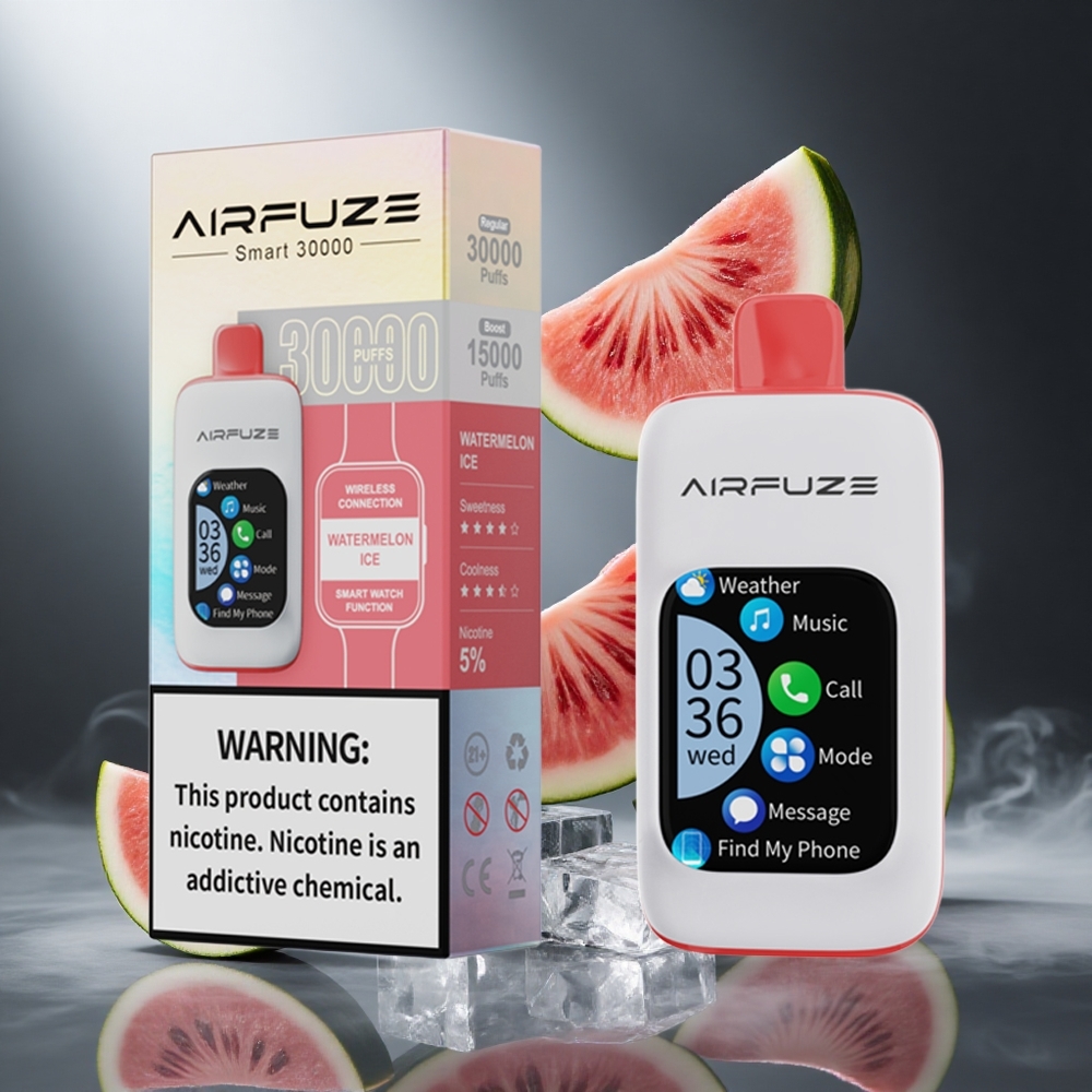 Arbuzowy Lód AirFuze Smart 30000 Zaciągnięć Jednorazowy Vape Poland wholesale Wyświetlacz 2,01