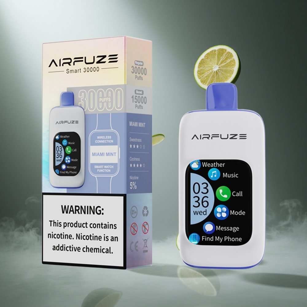 Miętowy Miami AirFuze Smart 30000 Zaciągnięć Dymek Jednorazowy Poland wholesale 2.01