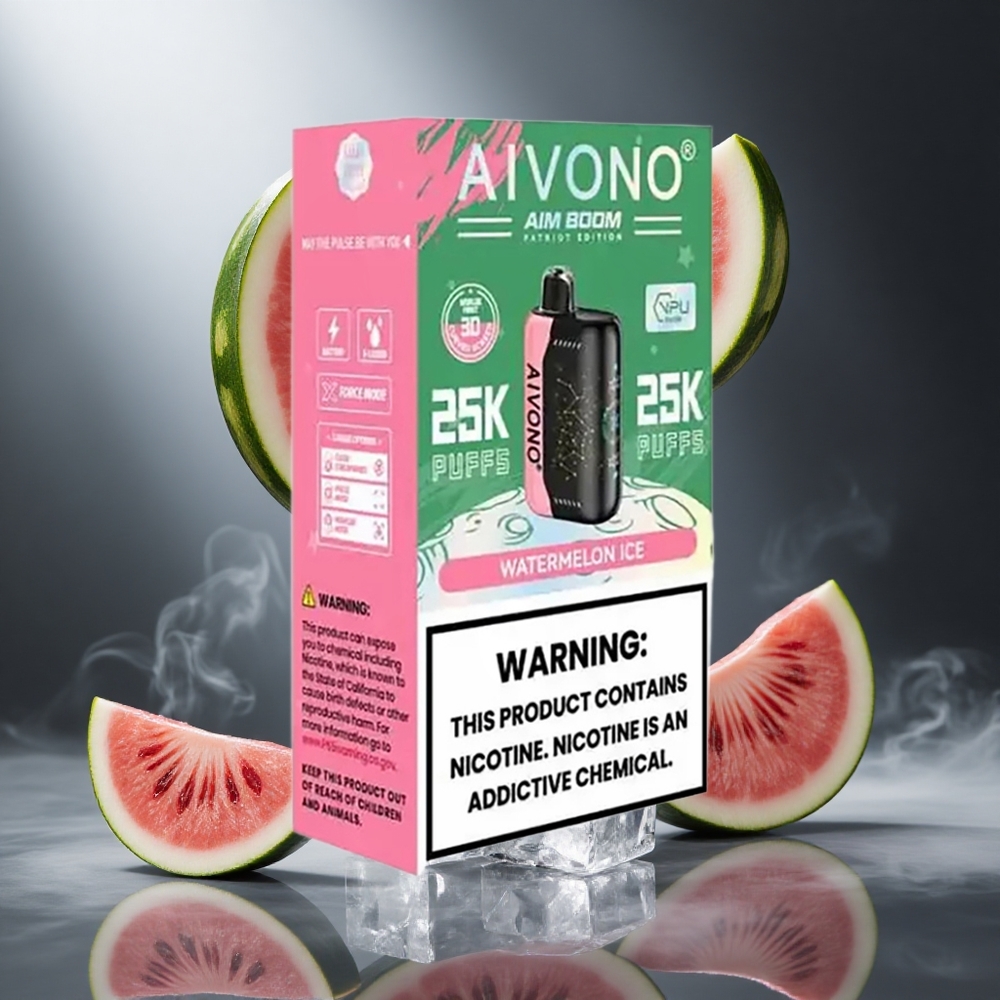 Arbuz Lód Aivono AIM BOOM 25000 Zaciągnięć Poland wholesale 28ml Pojemność Płynu 650mAh Bateria