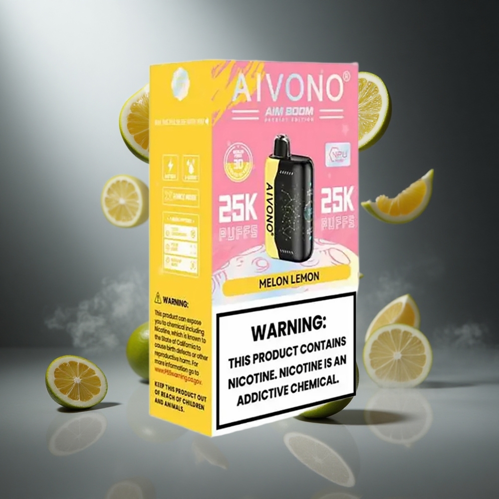 Melon Cytryna Aivono AIM BOOM 25000 Zaciągnięć Poland wholesale 28ml Pojemność
