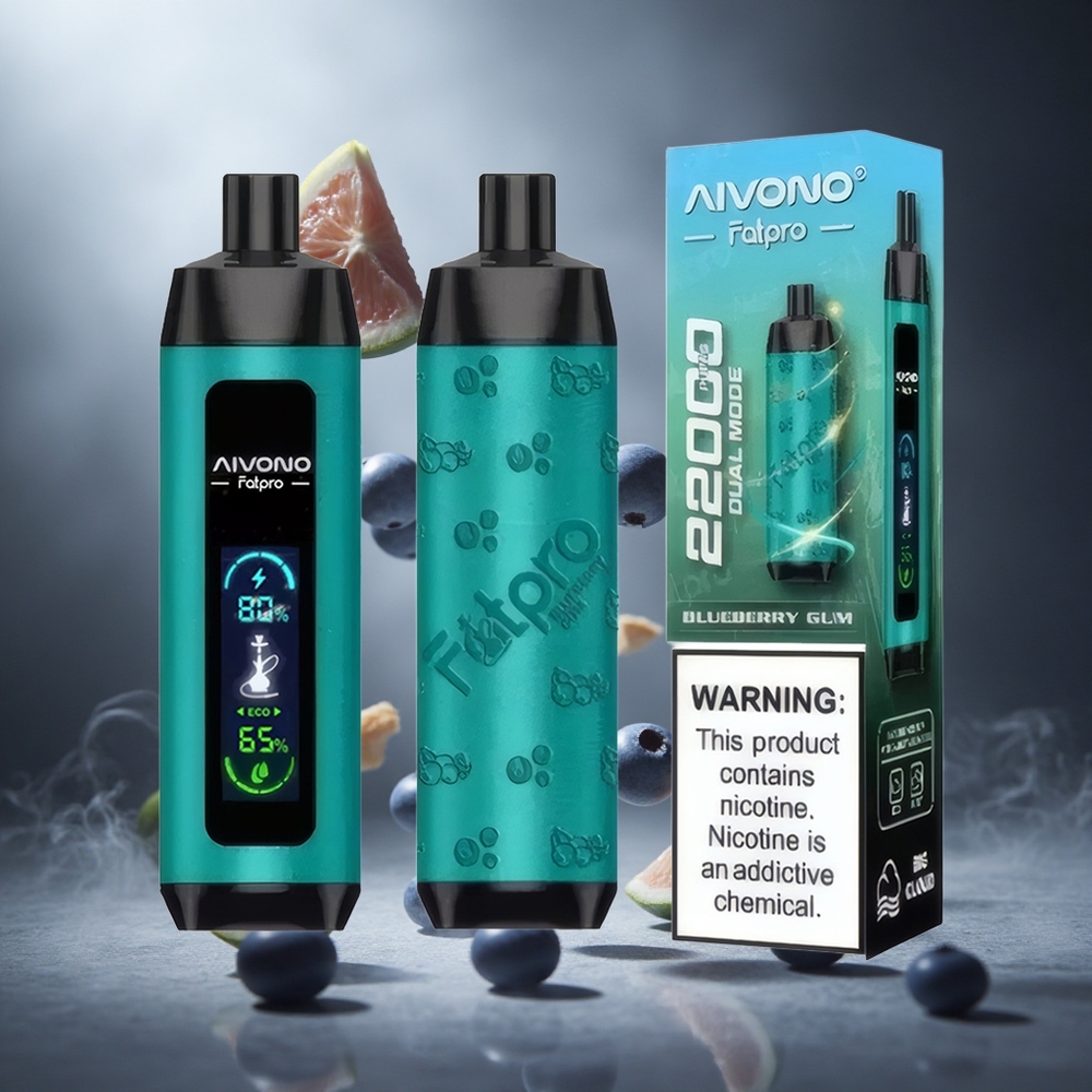 Borówkowy Aivono Aim Fatpro 22000 Zaciągnięć Poland Wholesale 28ml Płyn 0,6 Ohm