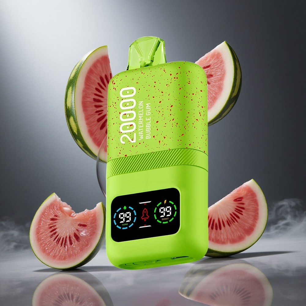 Arbuzowa Guma Balonowa Aivono AIM MAGIC 20000 Zaciągnięć Poland wholesale Dual Mesh Coils LCD