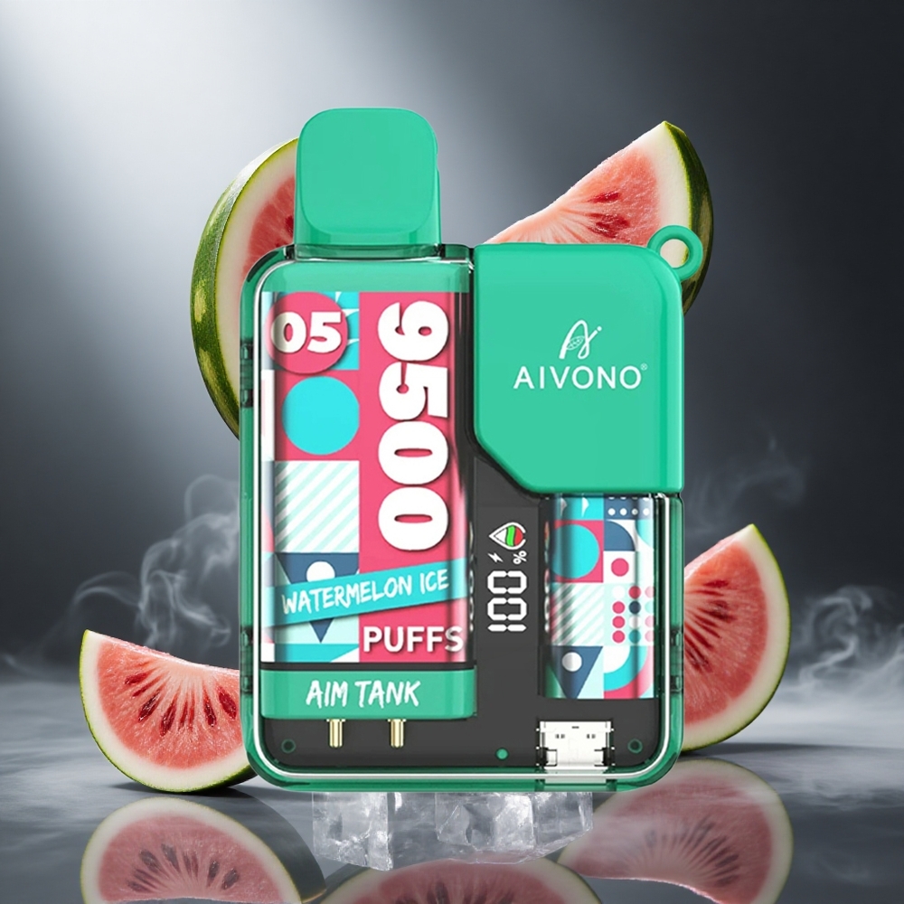 Arbuz Lód Aivono AIM-TANK 9500 Zaciągnięć Poland wholesale 18ml Pojemność Płynu 650mAh Bateria