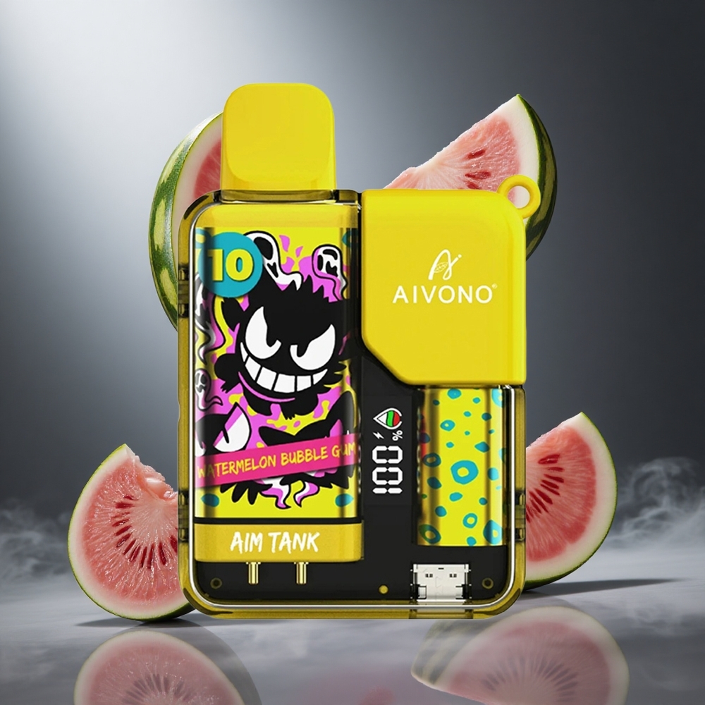 Arbuzowa Guma Balonowa Aivono AIM-TANK 9500 Zaciągnięć Poland wholesale 18ml Pojemność Płynu 650mAh Bateria