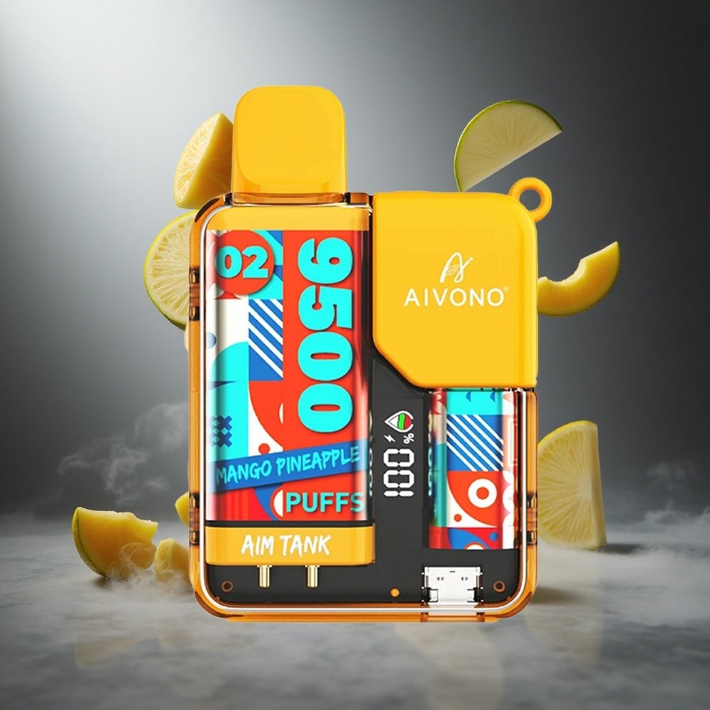 Mango-Ananas Aivono AIM-TANK 9500 Zaciągnięć Poland wholesale 18ml Pojemność Płynu 650mAh Bateria
