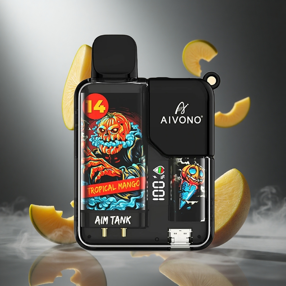 Mango Tropikalne Aivono AIM-TANK 9500 Zaciągnięć Poland wholesale 18ml Pojemność Płynu 650mAh Bateria
