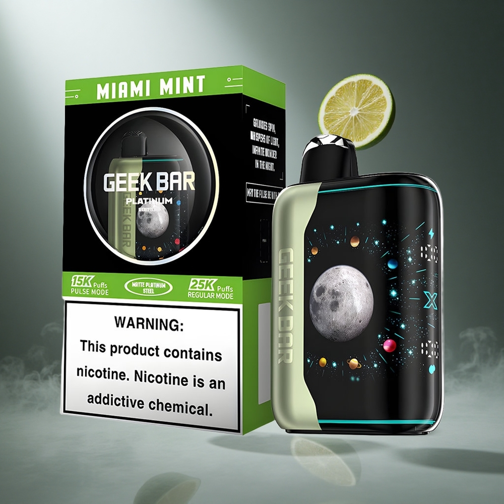 Miami Mięta GEEK BAR Platinum Edition 25000 Puffs Poland wholesale Dual Mesh Coil