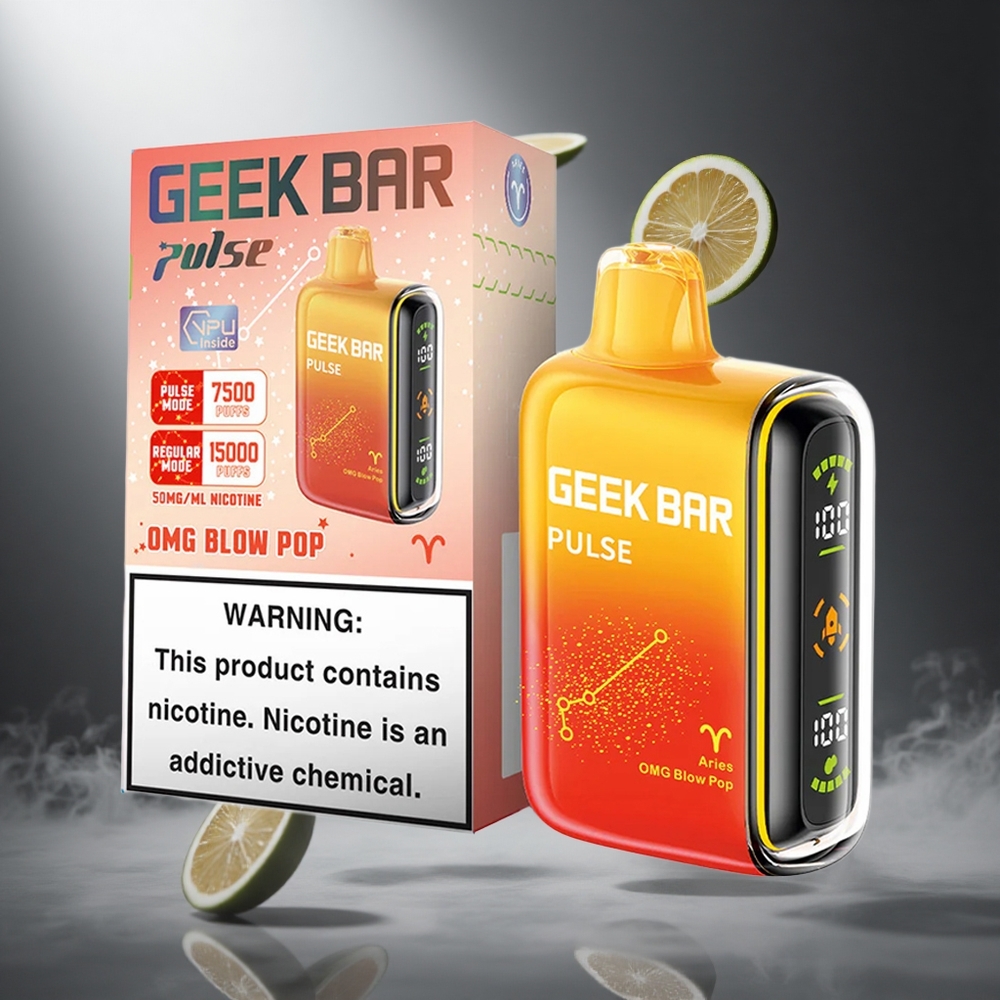 Mango-Limonka Geek Bar Pulse 15000 Puffs 16ML Poland wholesale z regulacją przepływu powietrza