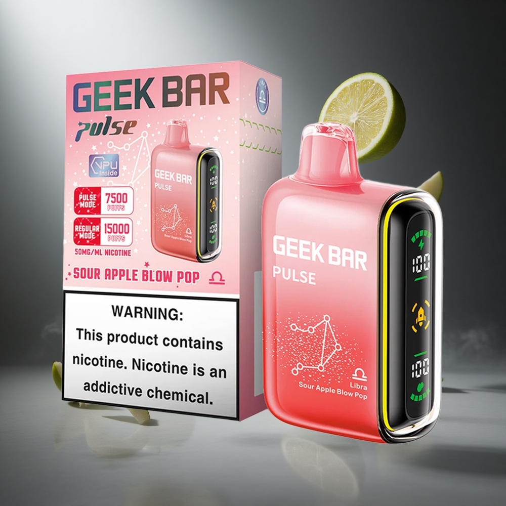 Mango-Limonka Geek Bar Pulse 15000 Puffs 16ML Poland wholesale z regulacją przepływu powietrza