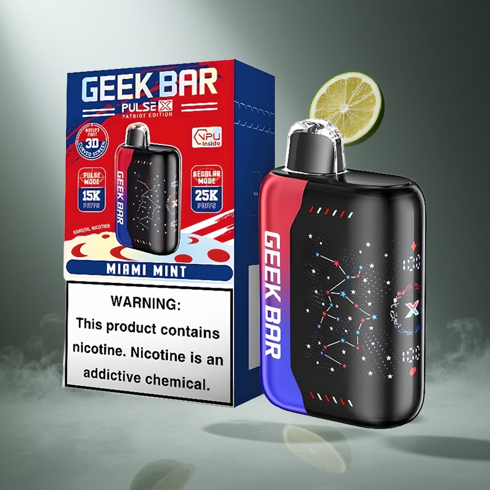 Patriot Geek Bar Pulse X 25000 Puffs Poland wholesale 18mL Płyn Dual Mesh Coil
