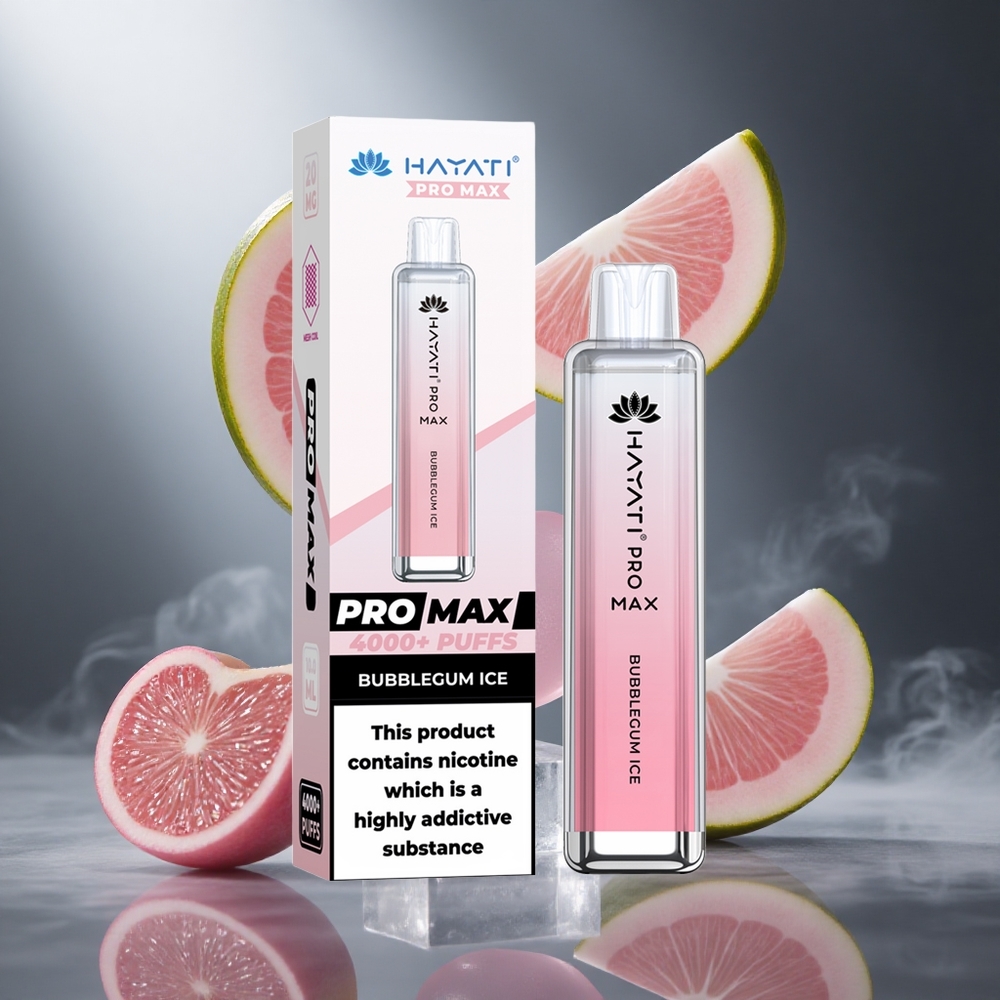 Bubblegum Ice Hayati Pro Max 4000 Puffs Poland wholesale Dual 1.1 Ohm Mesh Coil, 1400mAh