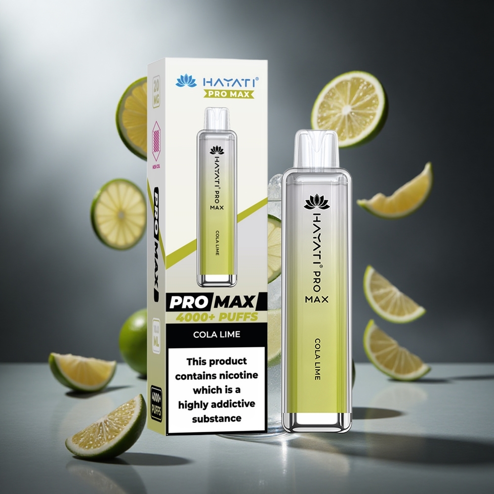 Cola-Limonka Hayati Pro Max 4000 Puffs Poland wholesale z baterią 1400mAh i Dual 1.1 Ohm Mesh Coil