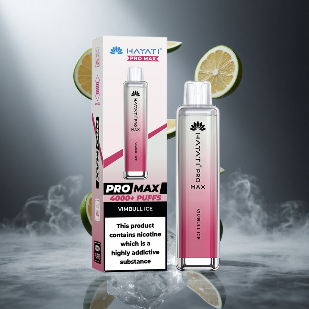 Lód Vimbull Hayati Pro Max 4000 Puffs Poland wholesale Dual 1.1 Ohm Mesh Coil, Crystal appearance