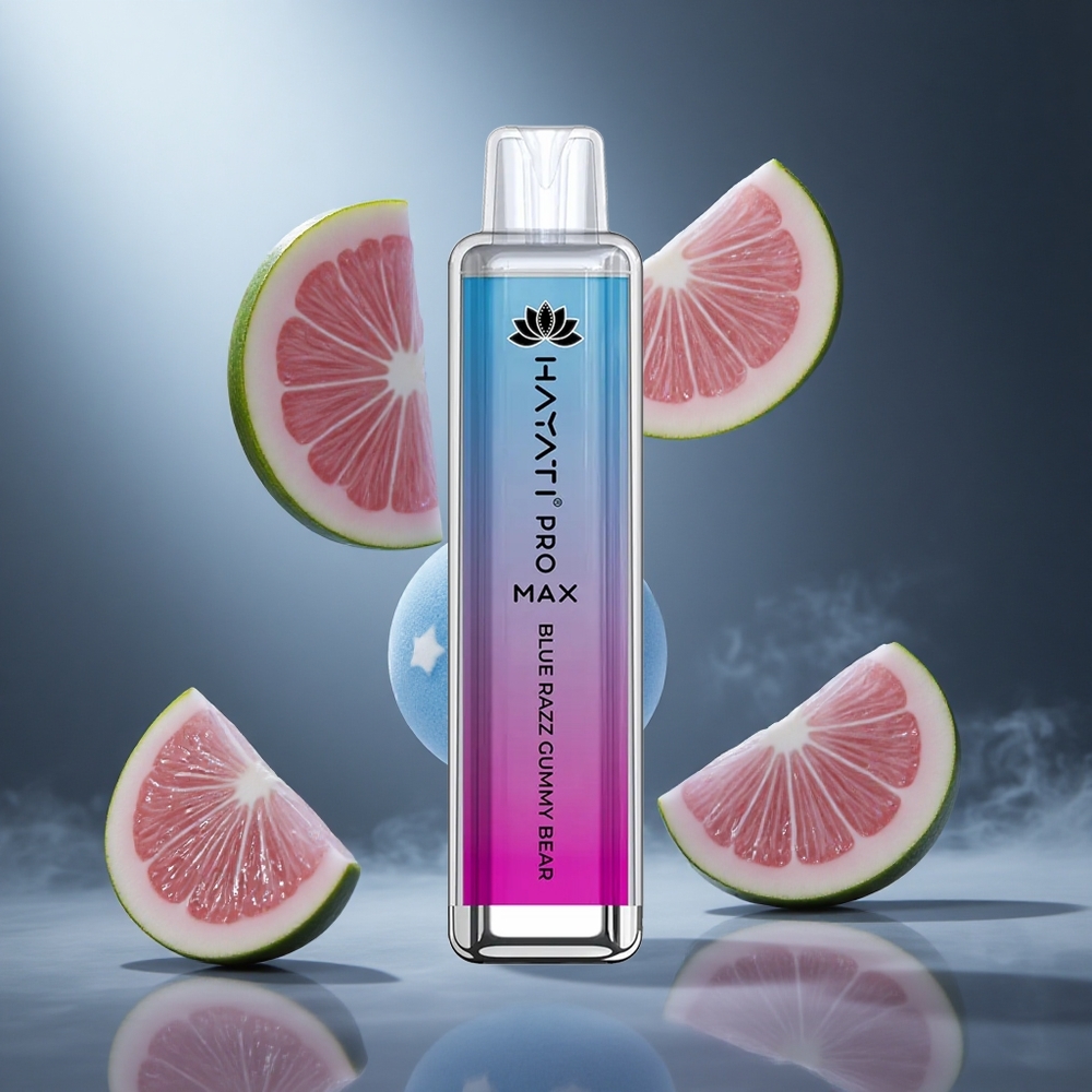 Miątkowo-Jagodowy Smak Hayati Pro Max 4000 Puffs Poland wholesale z Ładowaniem i 1400mAh Baterią