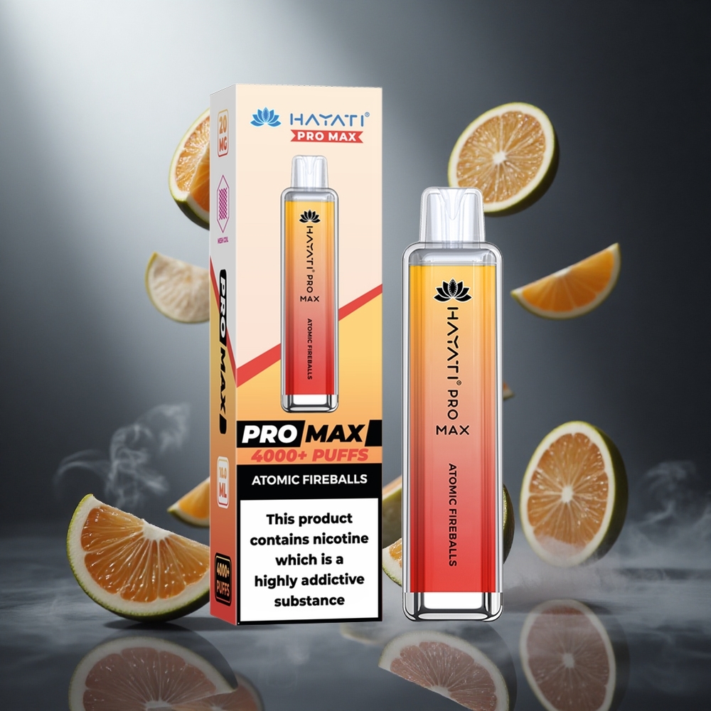 Płomienna Kula Atomowa Hayati Pro Max 4000 Puffs Poland wholesale Dual 1.1 Ohm Mesh Coil