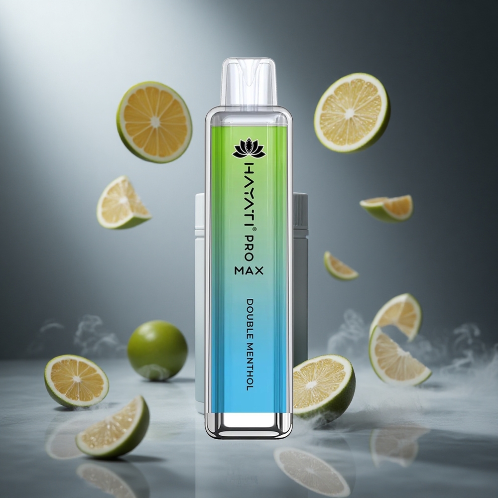 Podwójna Mięta Hayati Pro Max 4000 Puffs Poland wholesale Dual 1.1 Ohm Mesh Coil, LED