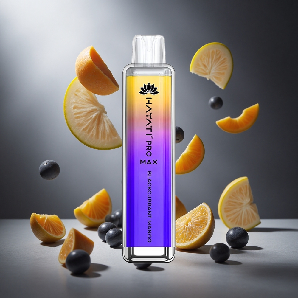 Porzeczkowo-Mango Hayati Pro Max 4000 Puffs Poland wholesale z Ładowanym Akumulatorem i Diodą LED