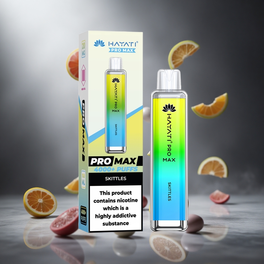 Skittles Hayati Pro Max 4000 Puffs Poland wholesale Dual 1.1 Ohm Mesh Coil, Do 4000 zaciągnięć