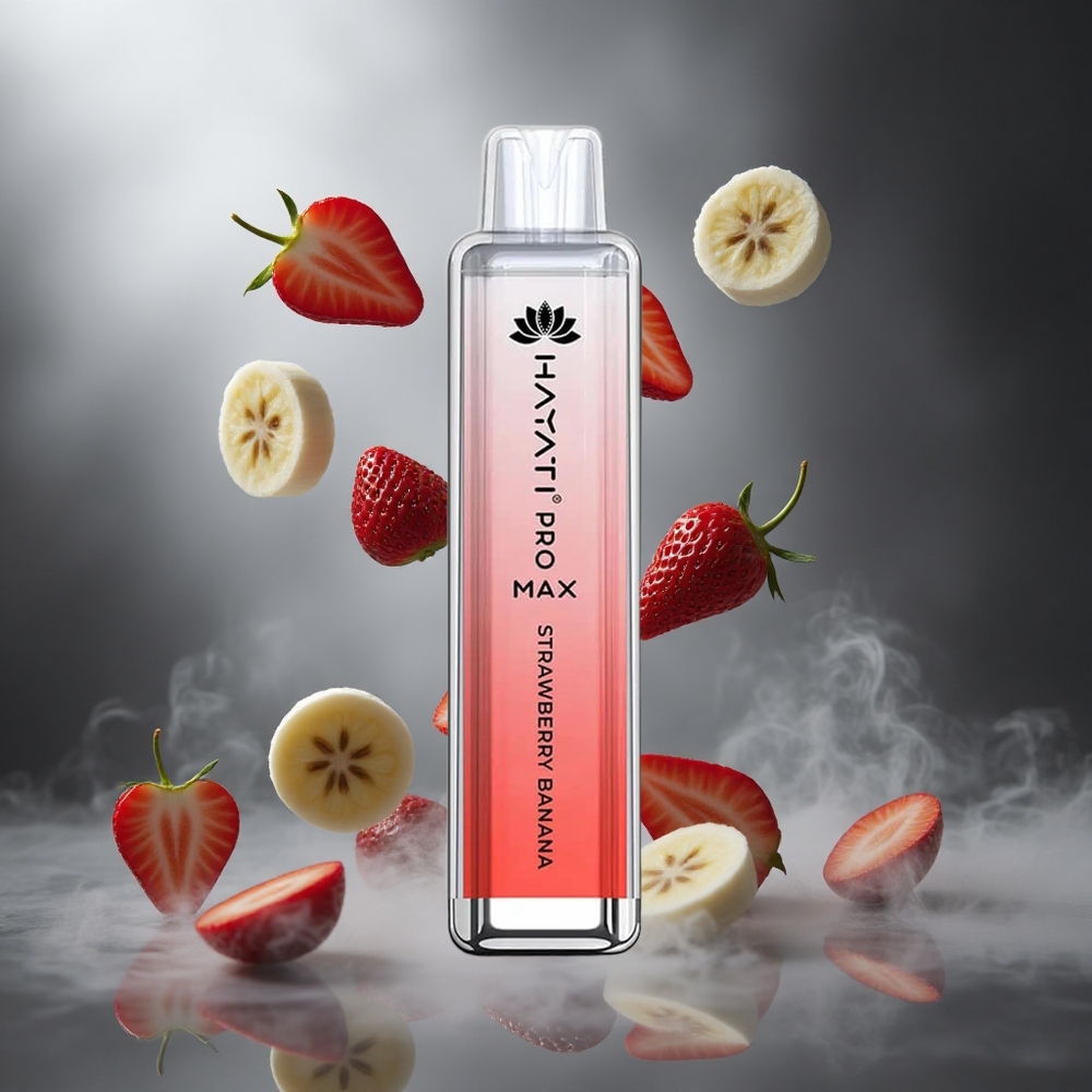 Truskawka Banan Hayati Pro Max 4000 Puffs Poland wholesale z baterią 1400mAh i LED