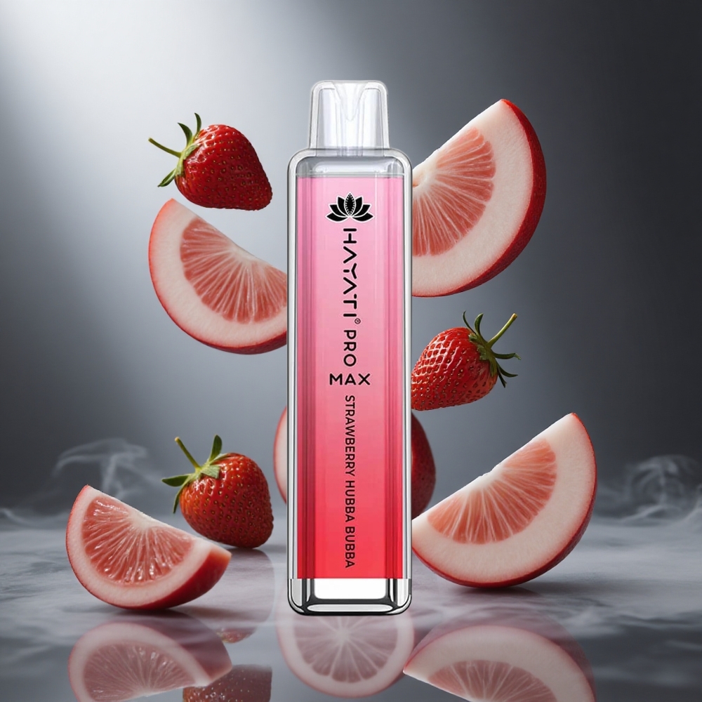 Truskawka Hubba Bubba Hayati Pro Max 4000 Puffs Poland wholesale Dual 1.1 Ohm Mesh Coil