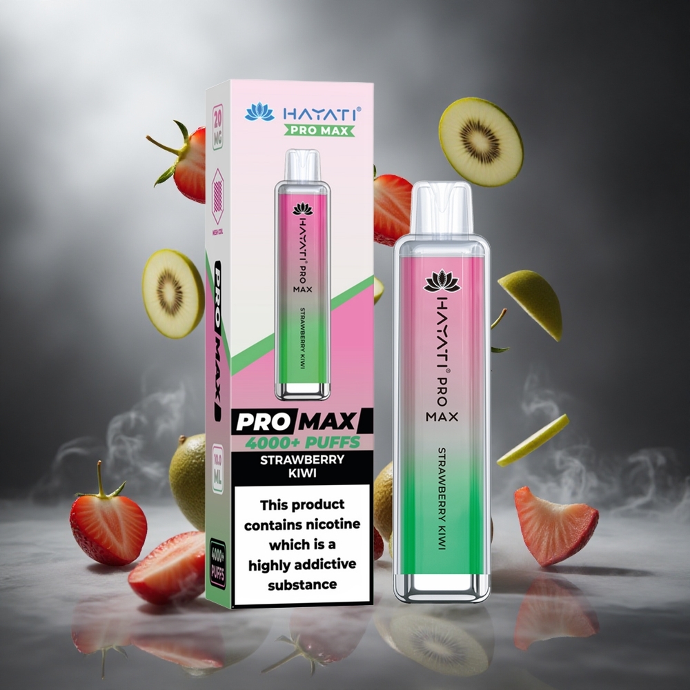 Truskawka Kiwi Hayati Pro Max 4000 Puffs Poland wholesale Dual 1.1 Ohm Mesh Coil