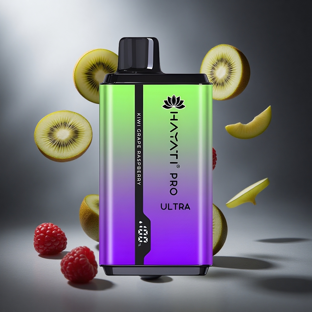 Kiwi Winogrono Malina Hayati Pro Ultra 15000 Puffs Poland wholesale 2 12ml pojemność e-płynu