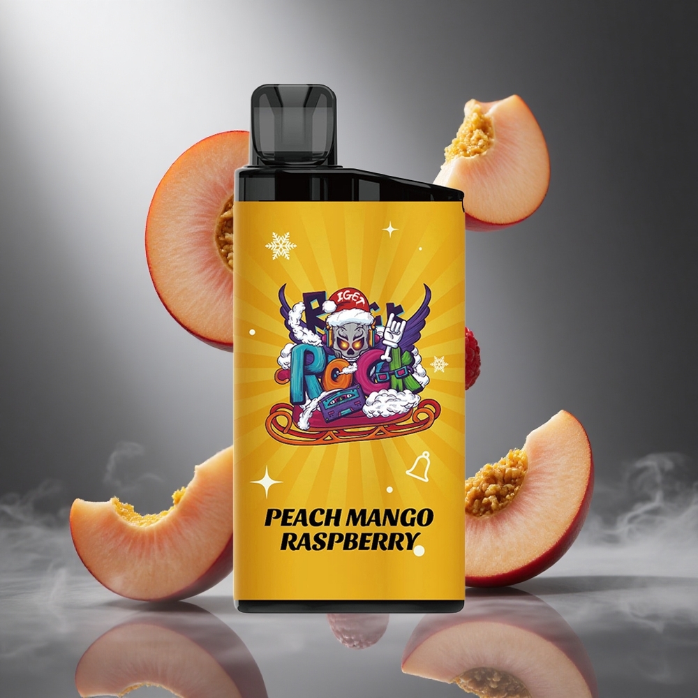 Brzoskwinia Mango Malina IGET Bar 3500 Puffs (aż 3500 zaciągnięć, bateria 1400 mAh) Poland wholesale