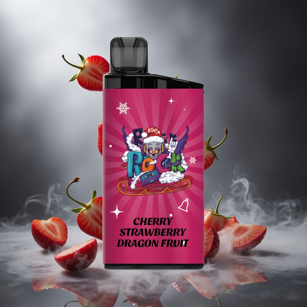 Wiśnia Truskawka Pitaja IGET Bar 3500 Puffs Poland wholesale Rozmiar 41,3x21,3x94,5mm Bateria 1400 mAh