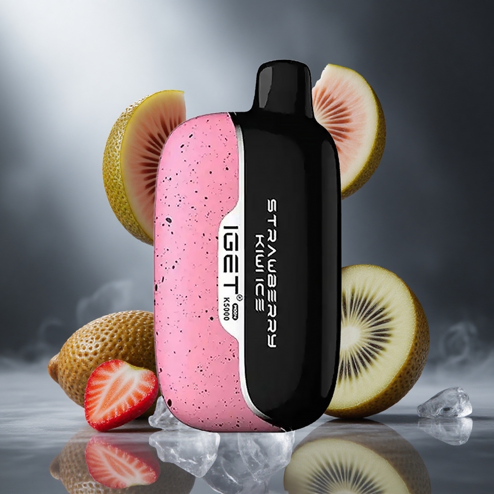 Truskawka Kiwi Lód IGET Moon K5000 Puffs Poland wholesale, Waga: 81.5 g, Wielkość: 49.5x25.3x99.4 mm