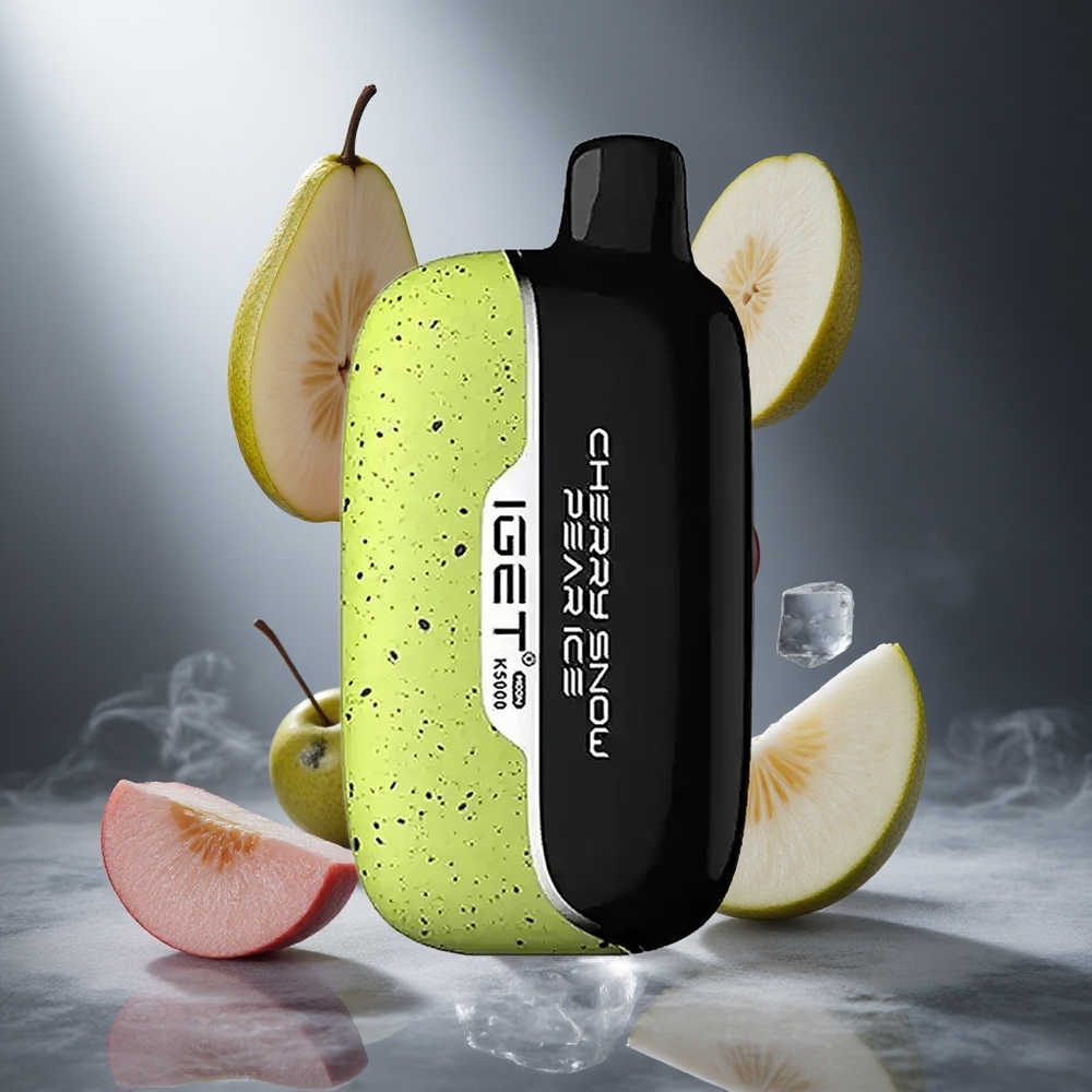 Wiśnia Śnieżna Grusza Lód IGET Moon K5000 Puffs 5000 Zaciągnięć Poland wholesale PC 1.35 Ohm