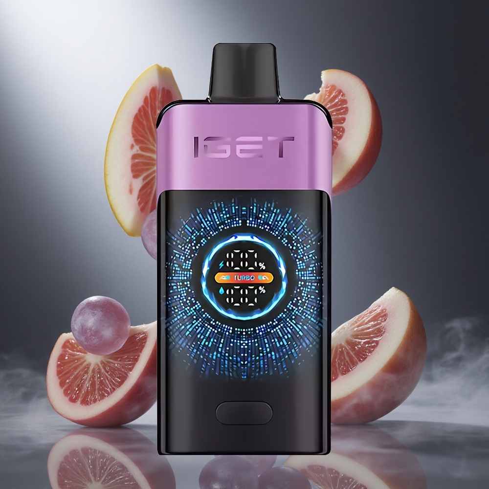 Winogrono Chupa Chups IGET ONE 12000 Puffs Poland wholesale 2700 mAh Duży Zakrzywiony Ekran Kolorowy