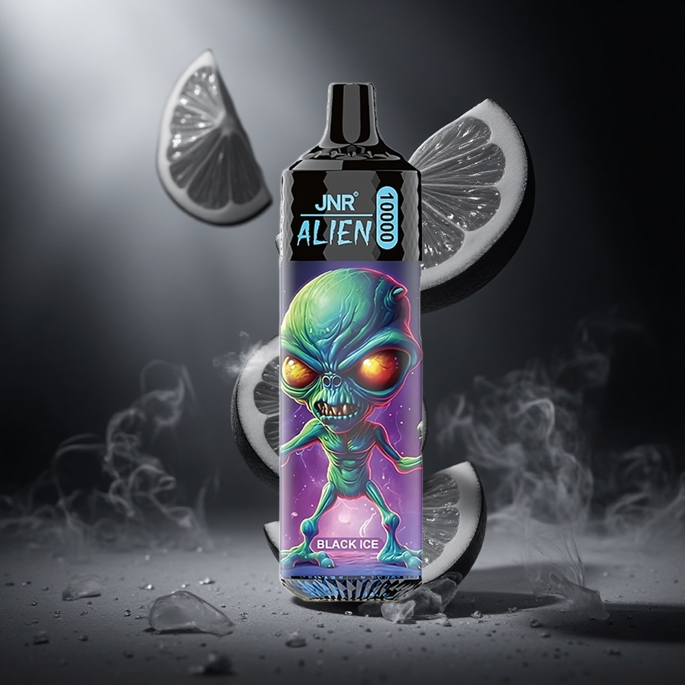 Czarna Menthol JNR Alien 10000 Puffs Poland wholesale 20ml Płyn LED RGB