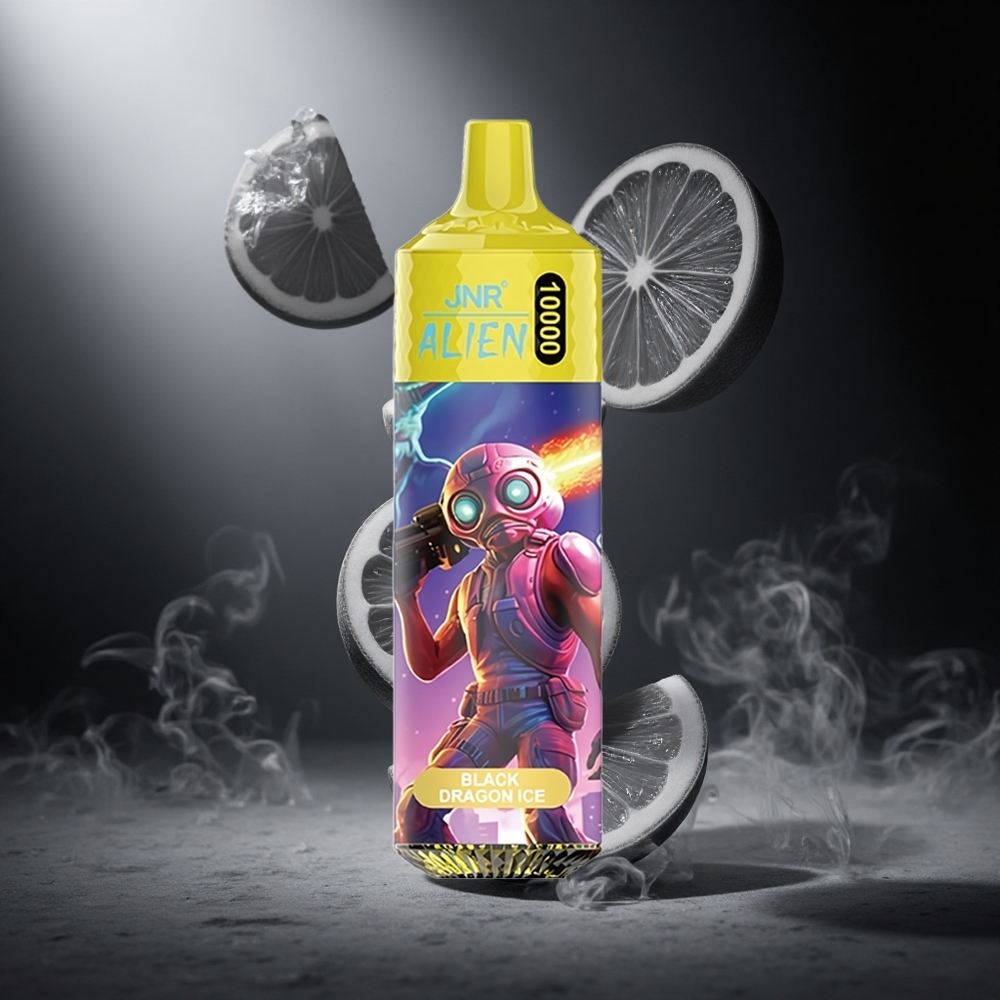 Czarny Smok Lód JNR Alien 10000 Puffs 20ml Płyn Poland wholesale RGB LED