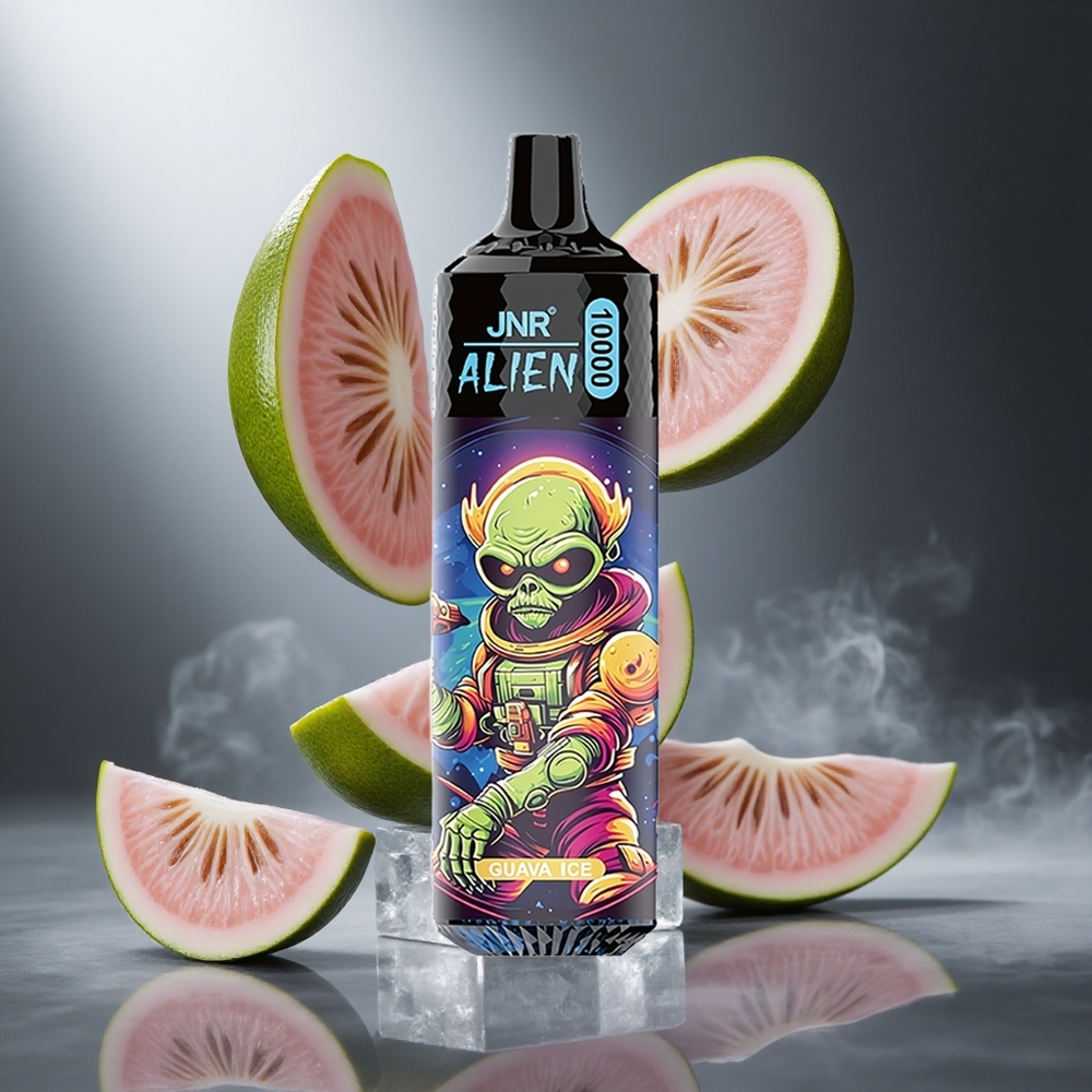Guawa lód JNR Alien 10000 Puffs 20ml liquid Poland wholesale RGB LED