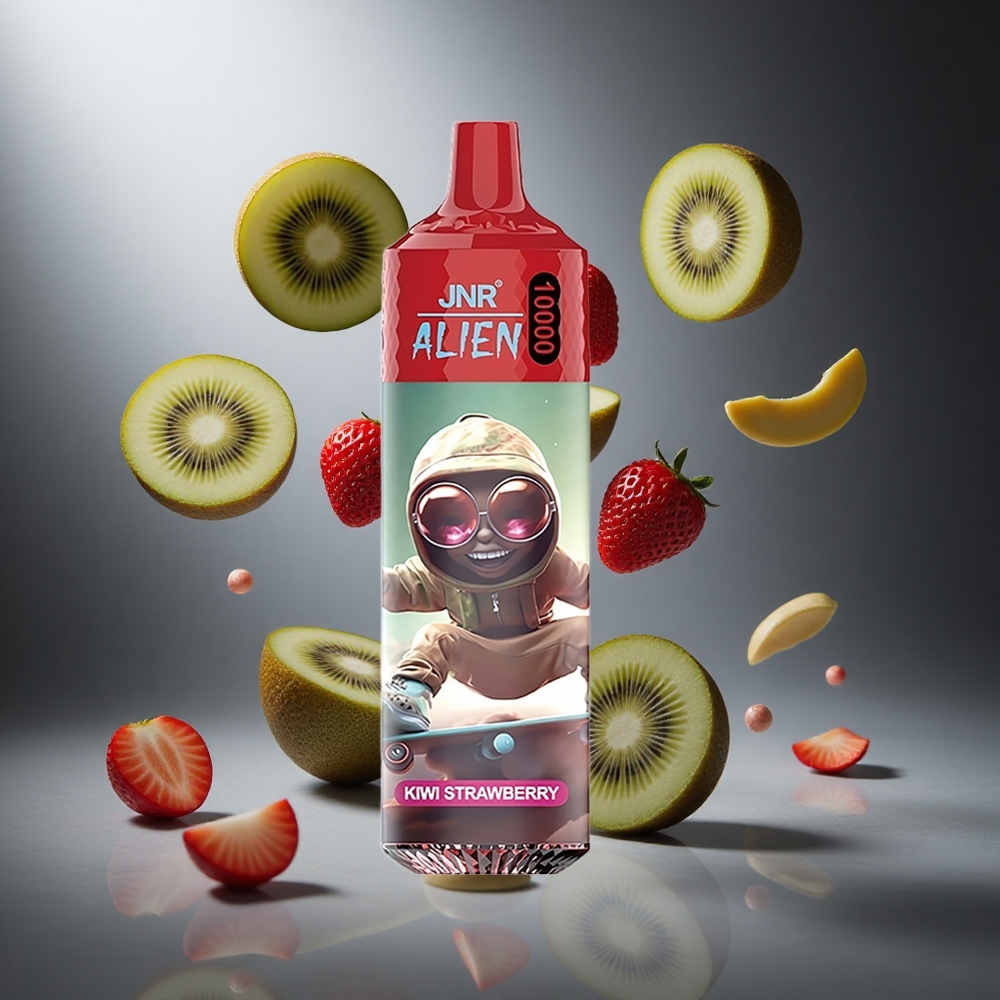 Kiwi Truskawka JNR Alien 10000 Puffs Poland wholesale 20ml Płyn RGB LED