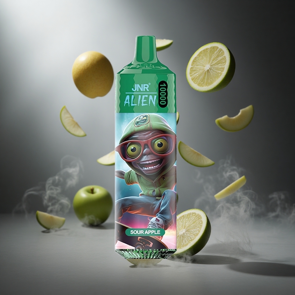Kwaśne Jabłko JNR Alien 10000 Puffs Poland wholesale 850mAh RGB