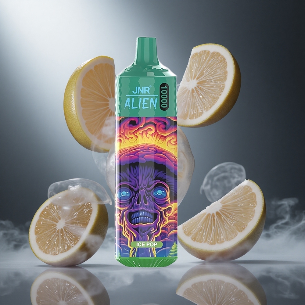 Lód Pop JNR Alien 10000 Puffs Poland wholesale RGB LED, szybkie ładowanie Type-C