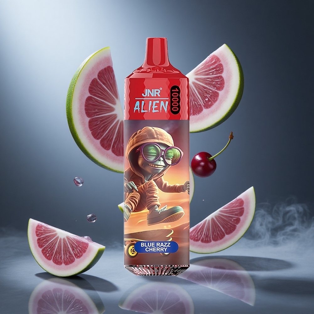 Malinowa Wiśnia JNR Alien 10000 Puffs Poland wholesale LED (RGB) światła