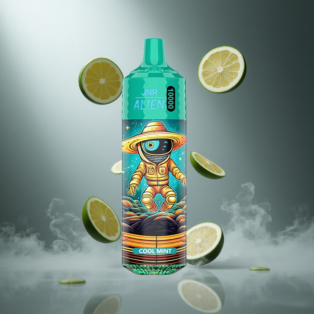 Miętowa Chłodna JNR Alien 10000 Puffs 20ml Płyn Poland wholesale RGB LED