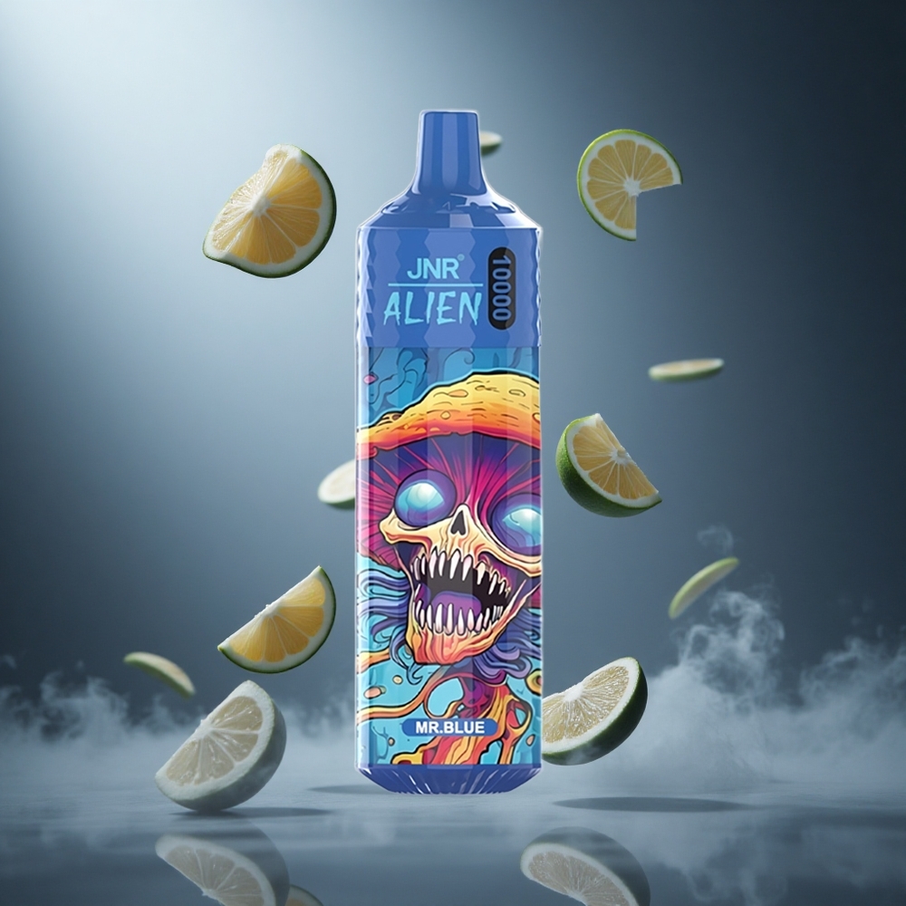 Niebieski Mr blue JNR Alien 10000 Puffs 20ml Płyn Poland wholesale LED RGB
