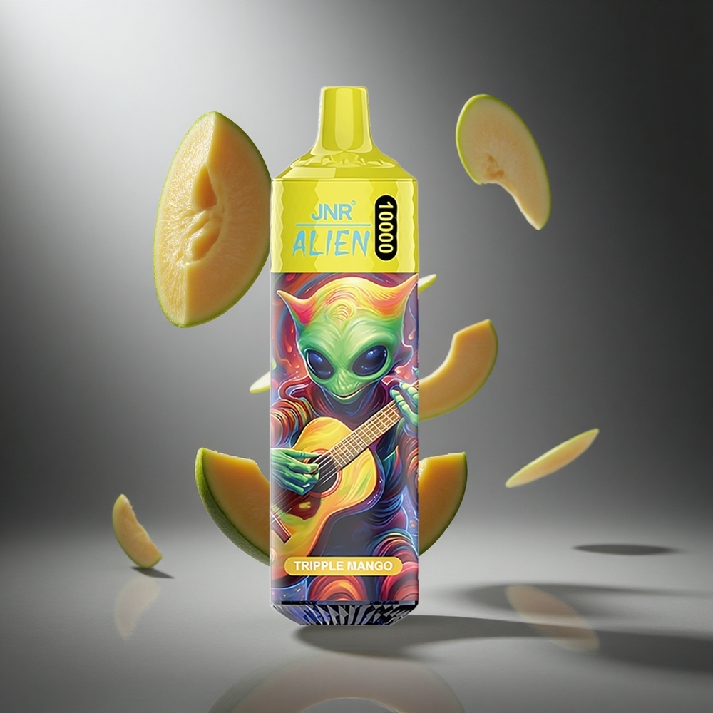 Potrójne mango JNR Alien 10000 Puffs z 20ml liquidu i ładowaniem Type-C Poland wholesale