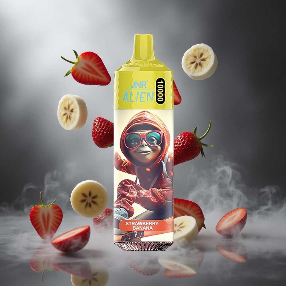 Truskawka Banan JNR Alien 10000 Puffs Poland wholesale RGB LED, Sportowy Design