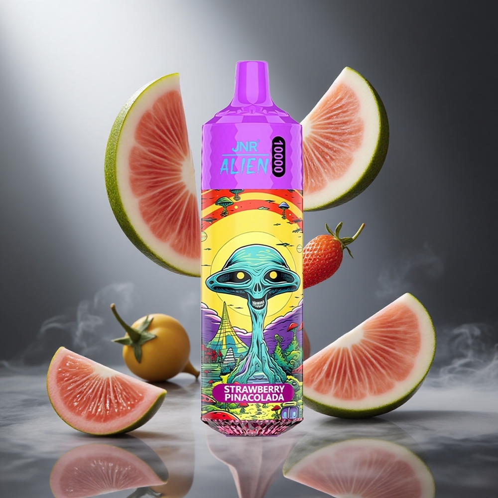 Truskawka Pina Colada JNR Alien 10000 Puffs 20ml Płyn Poland wholesale RGB LED