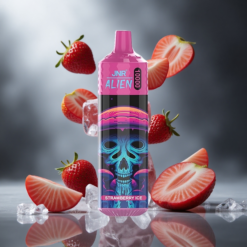 Truskawkowy Lód JNR Alien 10000 Puffs 20ml Płyn Poland wholesale LED RGB