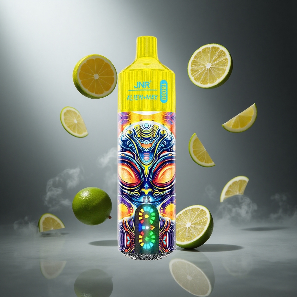 Cytryna & Limonka JNR Alien Max 18000 Puffs Poland wholesale Wyświetlacz LED, Dual Mesh Coil