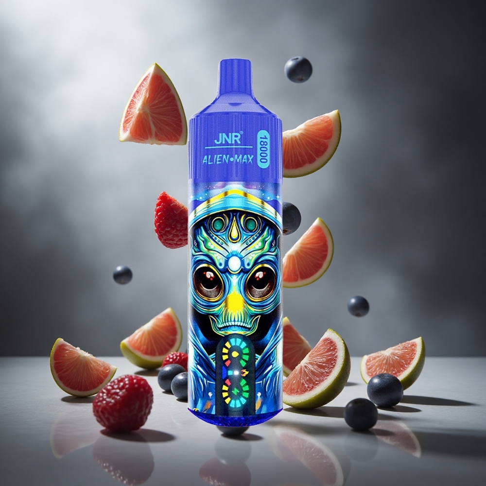 Mieszane Jagody JNR Alien Max 18000 Puffs Poland wholesale Podwójna Siatka Cewka & Podwójny Rdzeń