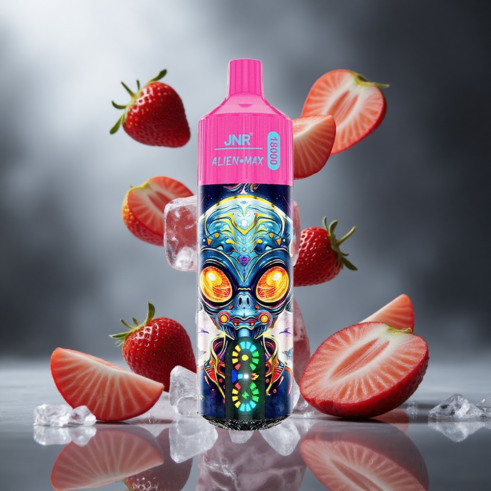 Truskawkowo-Miętowy JNR Alien Max 18000 Puffs Poland wholesale Podwójna Siatka & Podwójny Rdzeń