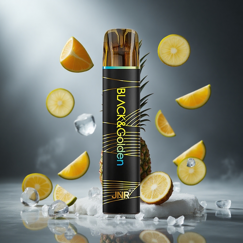 Ananas Lód JNR Black&Golden 600+200 Puffs Poland wholesale TPD 2% Nikotyna