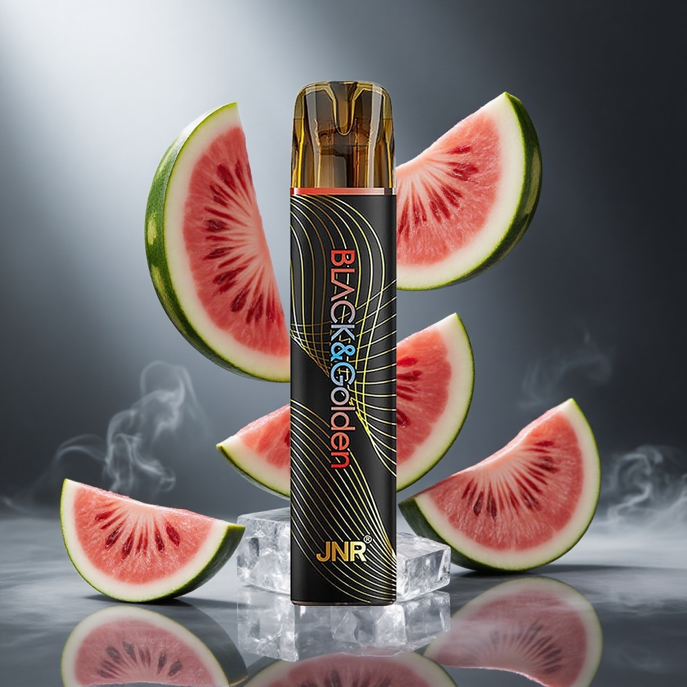 Arbuz Lód JNR Black&Golden 600+200 Puffs Poland wholesale Disposable Vape 550mAh 2ml TPD
